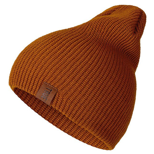 Load image into Gallery viewer, True PU Letter Casual Warm Knitted Winter Beanie-unisex-wanahavit-Camel-54cm-60cm-wanahavit
