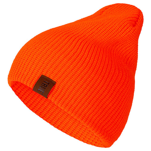 Load image into Gallery viewer, True PU Letter Casual Warm Knitted Winter Beanie-unisex-wanahavit-Orange-54cm-60cm-wanahavit
