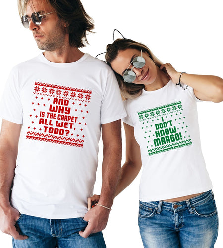Why Is The Carpet All Wet Todd I Don't Know Margo Matching Couple Tees-unisex-wanahavit-FE12-FSTWH-S-wanahavit