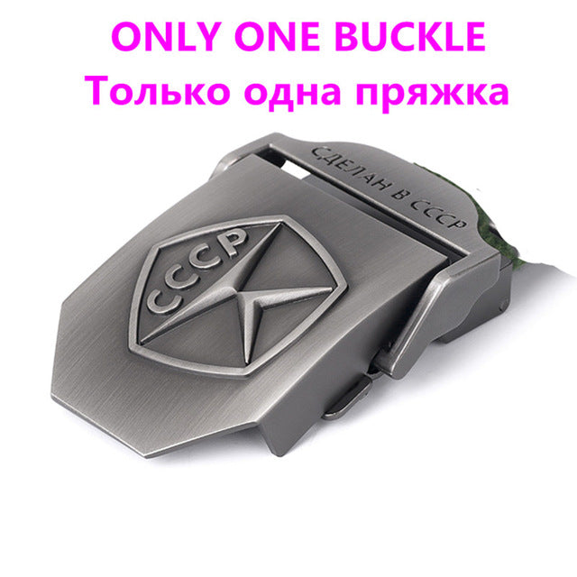 3D Soviet Quality Mark CCCP Canvas Military Belt-men-wanahavit-Only One Bucke-130cm-wanahavit