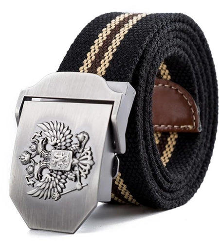Russian National Emblem Canvas Tactical Belt-men-wanahavit-St George-110CM-wanahavit