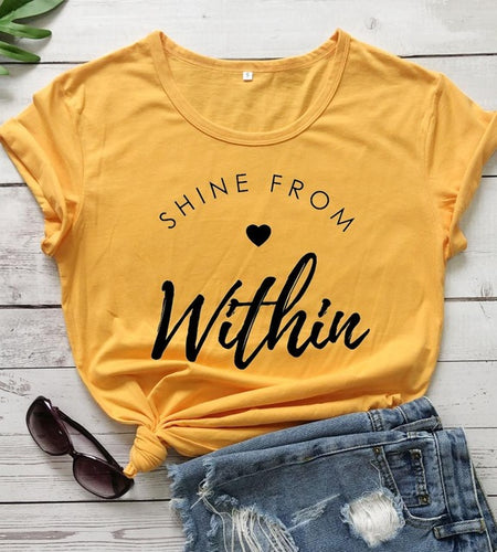 Shine From Within Heart Christian Statement Shirt-unisex-wanahavit-navy blue-white txt-XXL-wanahavit