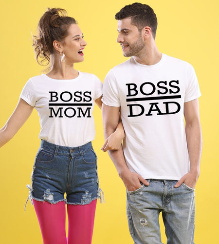Boss Mom & Dad Matching Couple Tees-unisex-wanahavit-FB81-FSTWH-L-wanahavit