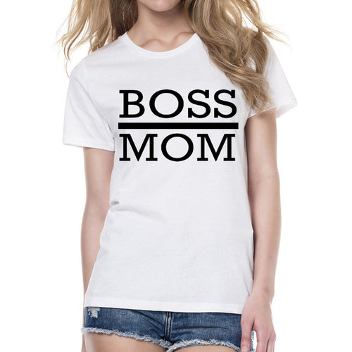 Load image into Gallery viewer, Boss Mom &amp; Dad Matching Couple Tees-unisex-wanahavit-FB81-FSTWH-L-wanahavit
