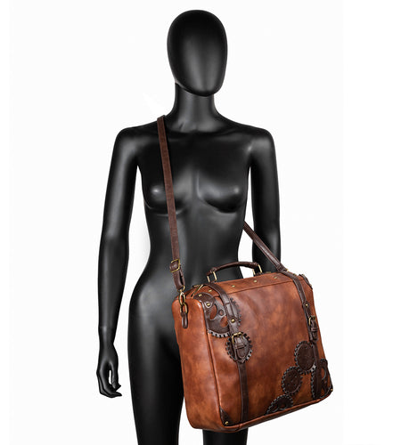 Steampunk Big Handbag Vintage Gothic Exclusive Retro Rock Bag-women-wanahavit-wanahavit
