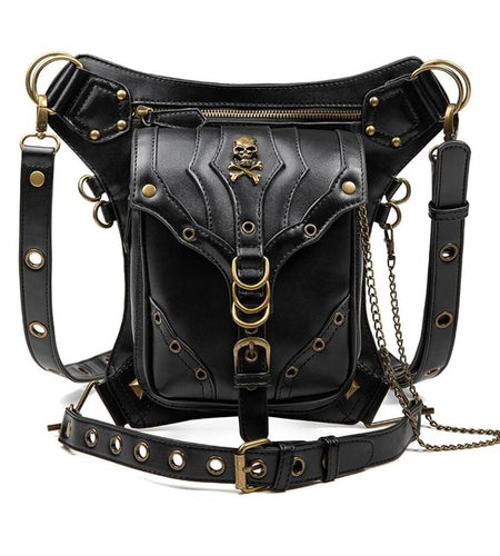Steampunk Retro Rock Gothic Shoulder Waist Bag-women-wanahavit-wanahavit