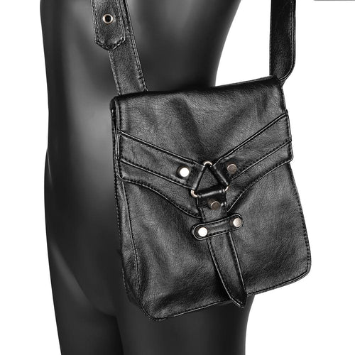 Load image into Gallery viewer, Steampunk PU Leather Vintage Gothic Waist Arm Bag-women-wanahavit-wanahavit
