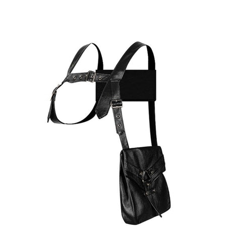 Steampunk PU Leather Vintage Gothic Waist Arm Bag-women-wanahavit-wanahavit