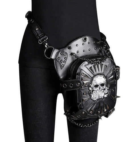 Steampunk Retro Rock Gothic Punk Shoulder Waist Bag-women-wanahavit-wanahavit