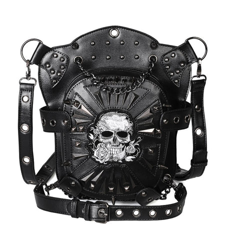 Steampunk Retro Rock Gothic Punk Shoulder Waist Bag-women-wanahavit-wanahavit