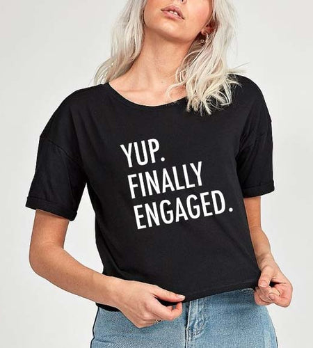 Yup Finally Proposed & Yup Finally Engaged Matching Couple Tees-unisex-wanahavit-37S9-FSTBK-S-wanahavit