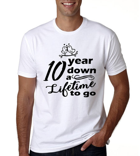 10 Years Down A Lifetime To Go Couple Matching Couple Tees-unisex-wanahavit-MY35-MSTWH-M-wanahavit
