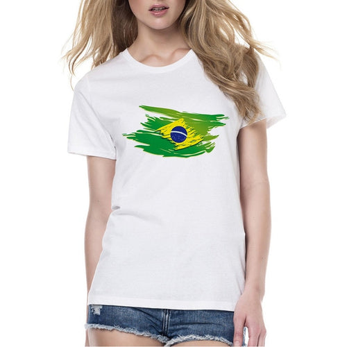 Load image into Gallery viewer, Brazil Flag Matching Couple Tees-unisex-wanahavit-FD61-FSTWH-XL-wanahavit
