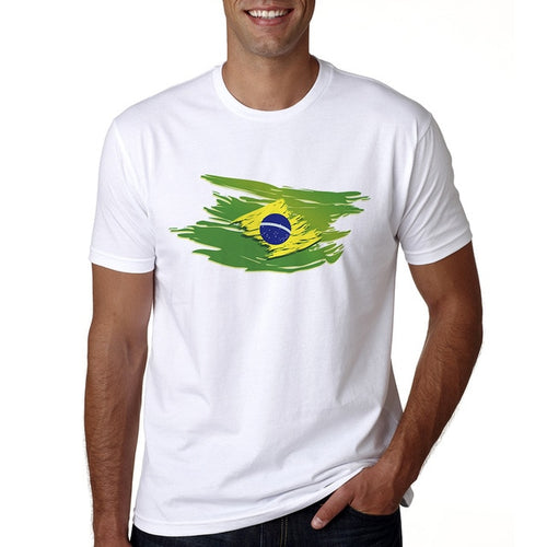 Load image into Gallery viewer, Brazil Flag Matching Couple Tees-unisex-wanahavit-MQ39-MSTWH-L-wanahavit
