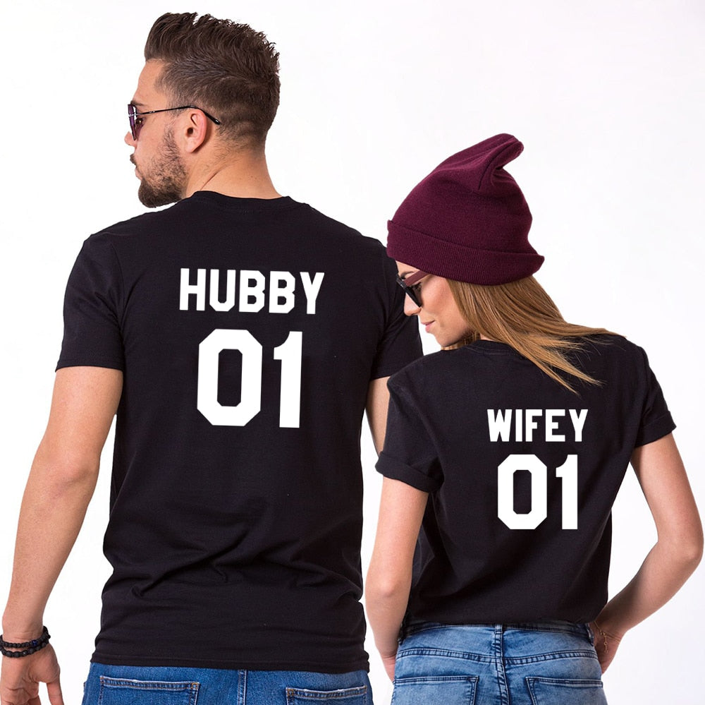 Wifey & Hubby 01 Matching Couple Tees-unisex-wanahavit-35R4-FSTBK-S-wanahavit