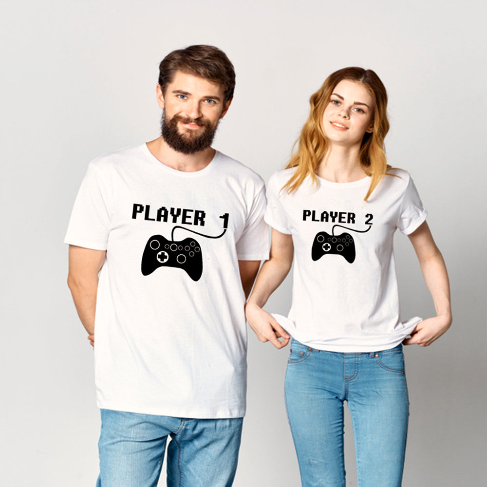Player 1 Player 2 Matching Couple Tees-unisex-wanahavit-N701-MSTWH-S-wanahavit