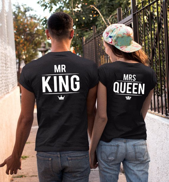 Mr King & Mrs Queen Couple Tees-unisex-wanahavit-37Q7-FSTBK-S-wanahavit