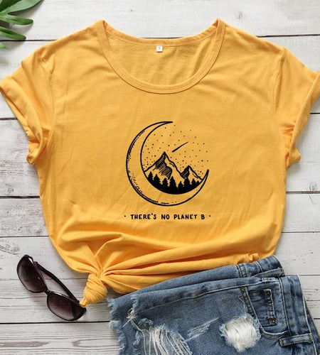 There is No Planet B Christian Statement Shirt-unisex-wanahavit-gold tee black text-XXXL-wanahavit