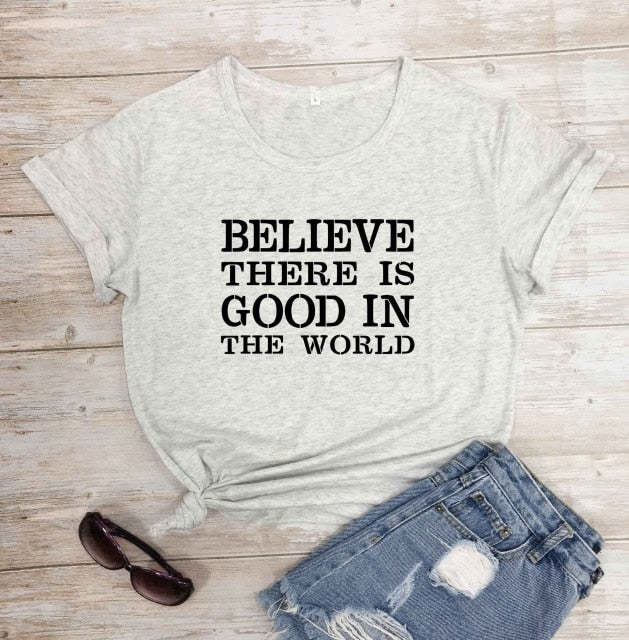 Believe There Is Good In The World Christian Statement Shirt-unisex-wanahavit-marble-black text-XXXL-wanahavit