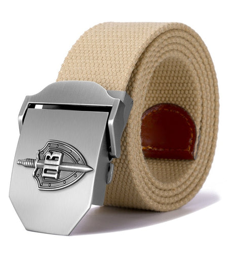 3D Russian Border Guard Troop Buckle Military Canvas Belt-men-wanahavit-Khaki-110CM-wanahavit