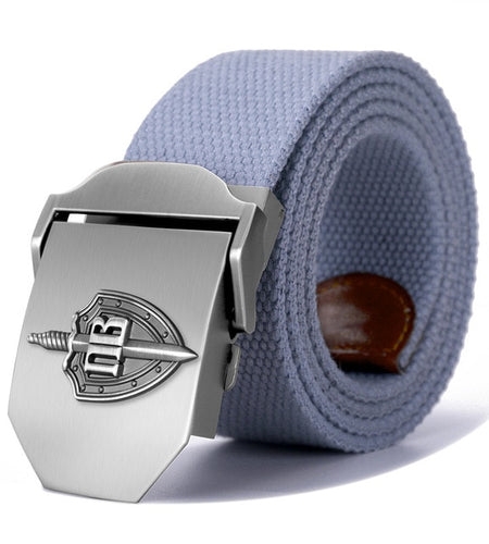 3D Russian Border Guard Troop Buckle Military Canvas Belt-men-wanahavit-Light Grey-110CM-wanahavit