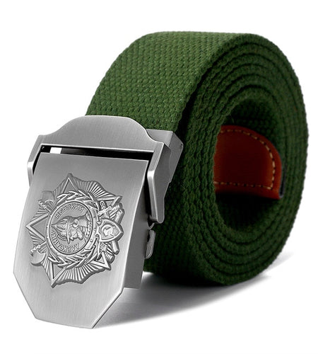 Soviet Alexander Nevsky Badge 3D Canvas Belt-men-wanahavit-Army Green-130cm-wanahavit