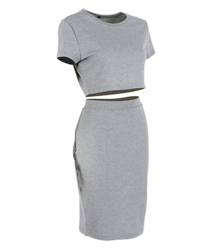 Two Piece Outfits Club Skirt Summer & Short Sleeve Top-women-wanahavit-L-wanahavit