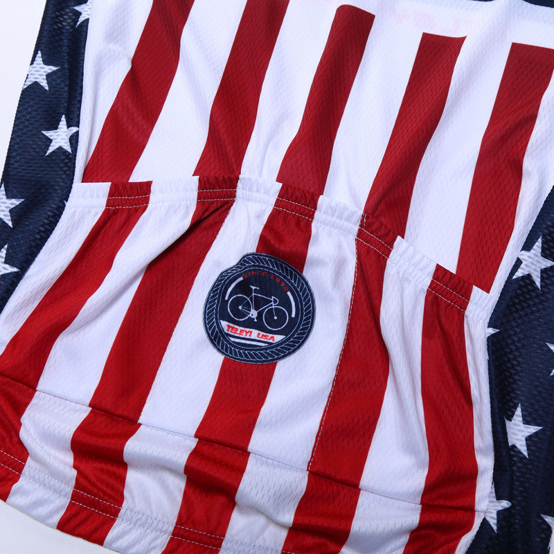 America Flag Summer Cycling Jersey Shirt-men fitness-wanahavit-Option 1-S-wanahavit