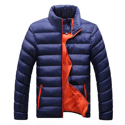 Load image into Gallery viewer, Thick Winter Zip Up Jacket-men-wanahavit-Blue orange-M-wanahavit
