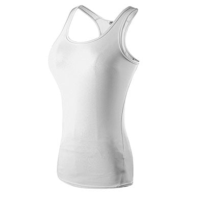 Quick Dry Slim Fit Yoga Tank Tops-women fitness-wanahavit-White-S-wanahavit