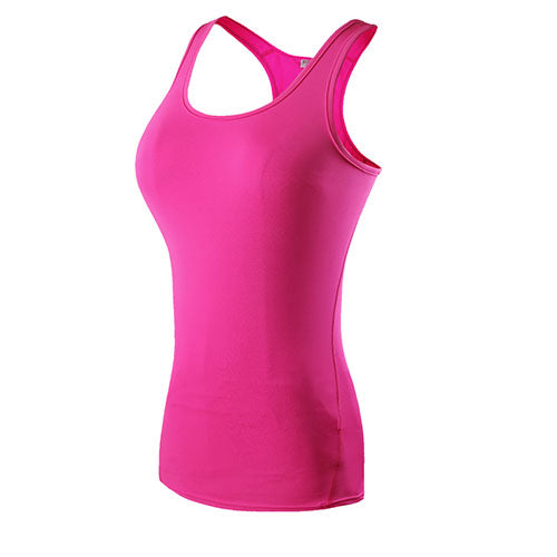 Load image into Gallery viewer, Quick Dry Slim Fit Yoga Tank Tops-women fitness-wanahavit-Hot pink-S-wanahavit
