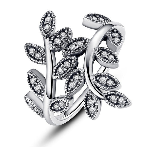 Load image into Gallery viewer, My Princess Queen Crown Silver Ring-women-wanahavit-Leaves-6-wanahavit
