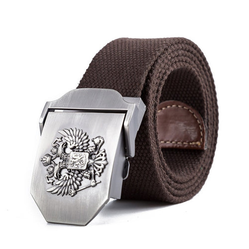 Load image into Gallery viewer, Russian National Emblem Canvas Tactical Belt-men-wanahavit-Coffee-110CM-wanahavit

