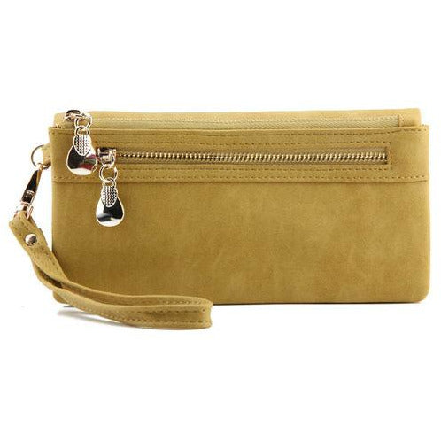 High Capacity Long Dull Polish PU Leather-women-wanahavit-Yellow-wanahavit