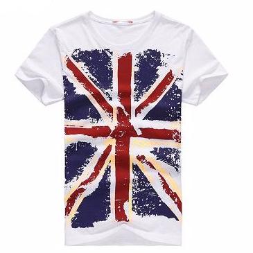 Slim Fit UK Flag Printed Shirt-men-wanahavit-White-L-wanahavit
