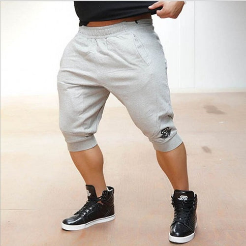 Load image into Gallery viewer, Breathable Fitness Slim Fit Shorts-men fitness-wanahavit-Gray-M-wanahavit
