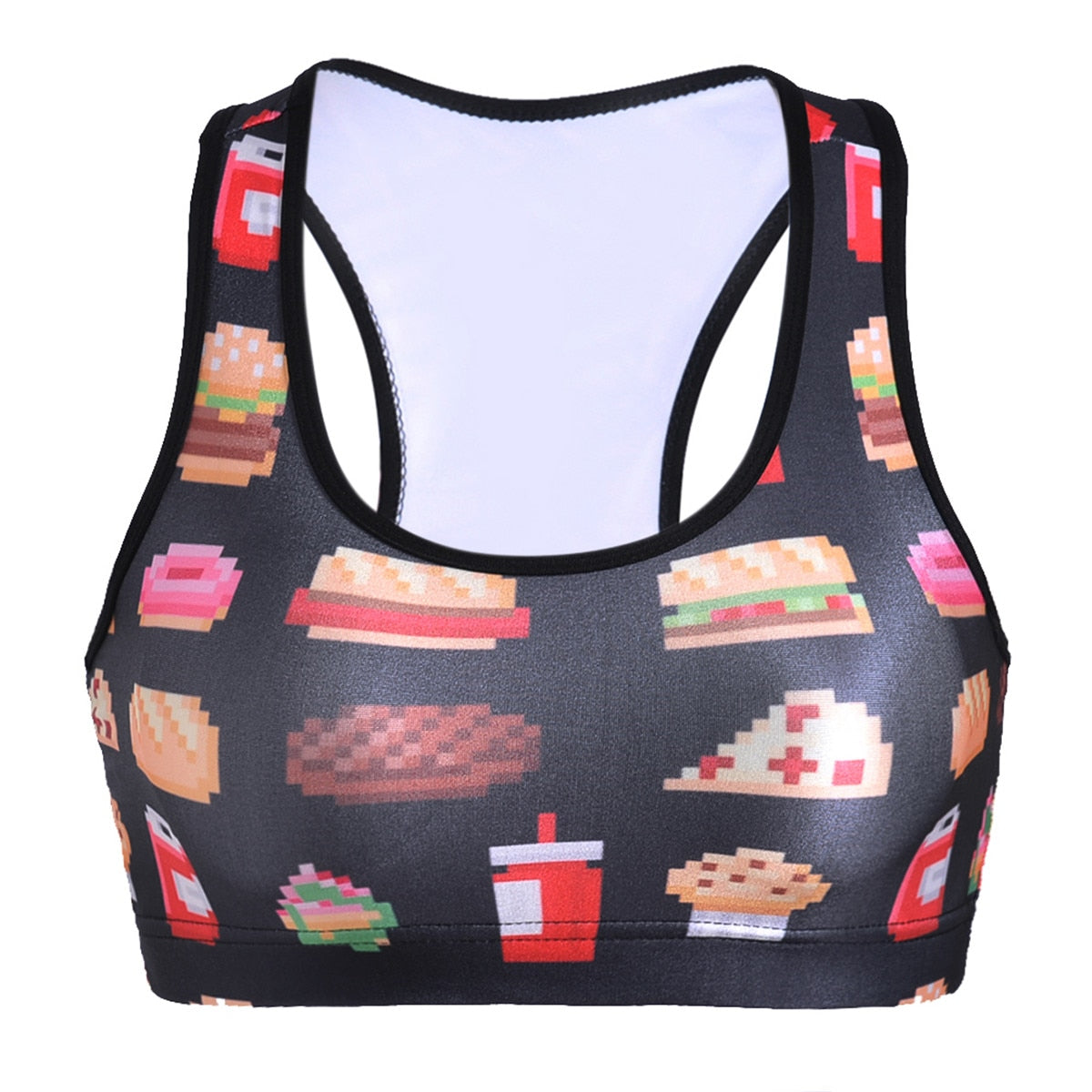 Sexy Bustier 3D Printed Food Sleeveles Shirt-women fashion & fitness-wanahavit-L-wanahavit