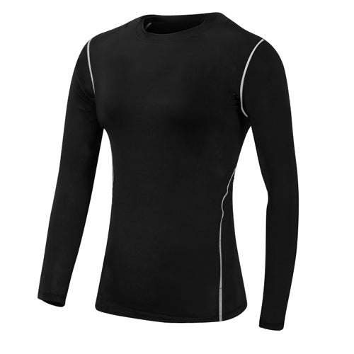 Load image into Gallery viewer, Quick Dry Workout Long Sleeve Solid Color Shirt-women fitness-wanahavit-Black-S-wanahavit
