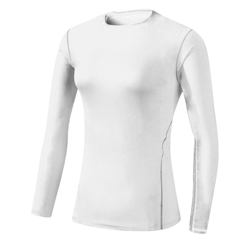 Quick Dry Workout Long Sleeve Solid Color Shirt-women fitness-wanahavit-White-S-wanahavit