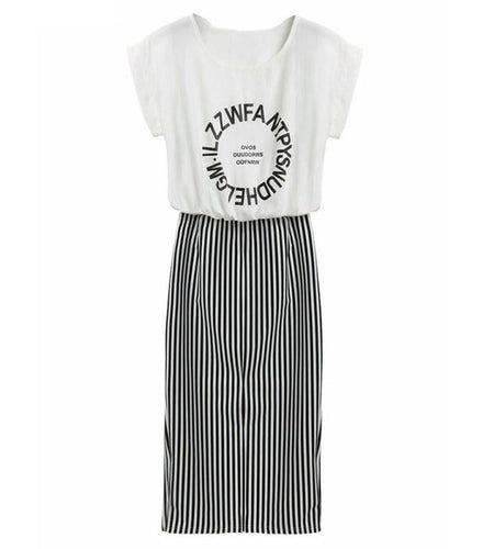 2 in 1 One-piece Vintage Blouse Long Dress-women-wanahavit-White-L-wanahavit