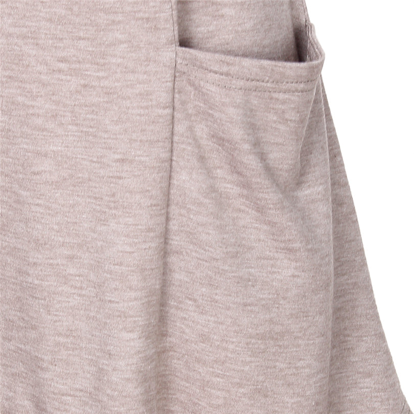 Asymmetrical Hem Long Sleeve Knitted V-Neck Long Sleeve-women-wanahavit-Carbon Black-M-wanahavit
