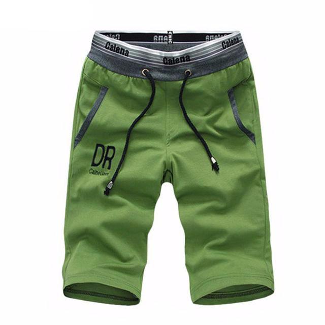 Masculine Cotton Gym Shorts-men fashion & fitness-wanahavit-Green-S-wanahavit
