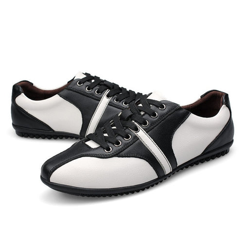 Load image into Gallery viewer, Full Grain Trendy Leather Casual Shoes-unisex-wanahavit-White Casual Shoes-5-wanahavit
