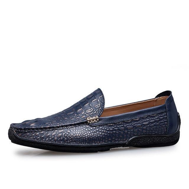 Luxury Alligator Texture Genuine Leather Slip On Shoes-men-wanahavit-Slip On Blue-6-wanahavit