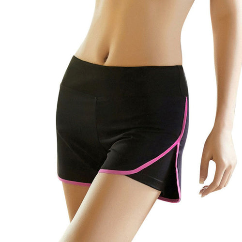 Load image into Gallery viewer, Quick Dry Side Slit Elastic Sports Shorts-women fitness-wanahavit-Pink-S-wanahavit
