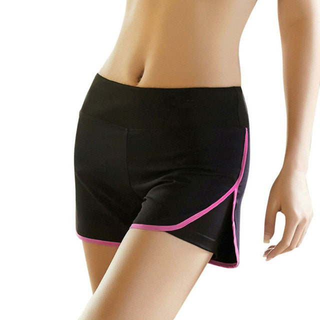Quick Dry Side Slit Elastic Sports Shorts-women fitness-wanahavit-Pink-S-wanahavit