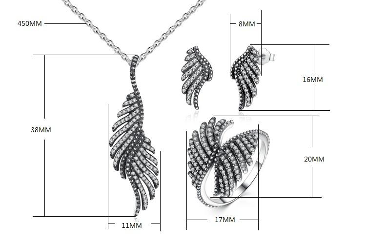925 Sterling Silver Phoenix Feather Jewelry Set-women-wanahavit-7-wanahavit