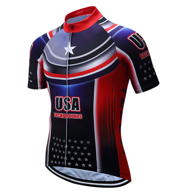 America Flag Summer Cycling Jersey Shirt-men fitness-wanahavit-Option 2-L-wanahavit