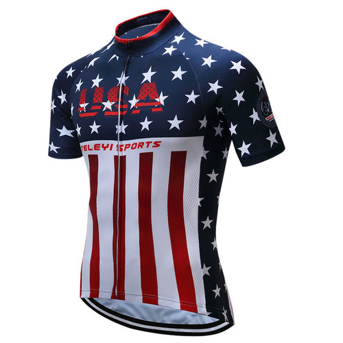 Load image into Gallery viewer, America Flag Summer Cycling Jersey Shirt-men fitness-wanahavit-Option 1-L-wanahavit
