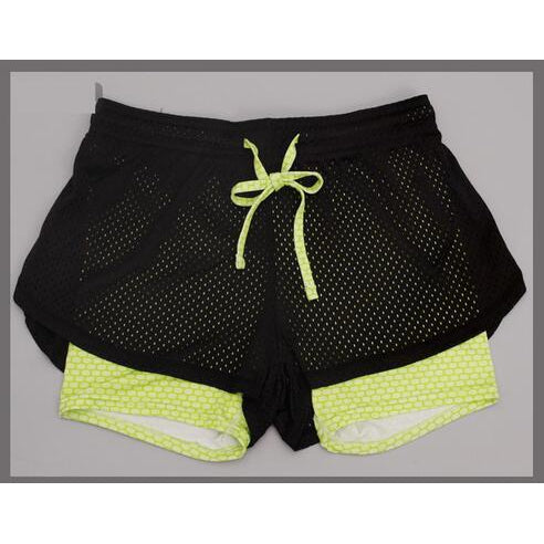 Casual Active Workout Breathable Shorts-women fitness-wanahavit-Honeycomb Yellow-S-wanahavit